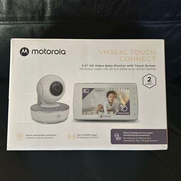 New in Box Motorola VM36XL Baby Monitor Camera Remote Pan